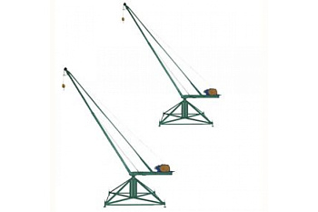 Стреловой поворотный кран TOR МАСТЕР 500 кг, 100 м, без противовесов 1000738
