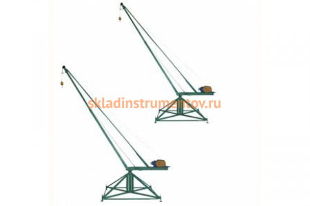 Стреловой поворотный кран TOR МАСТЕР 500 кг, 100 м, без противовесов 1000738