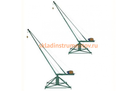 Стреловой поворотный кран TOR МАСТЕР 500 кг, 100 м, без противовесов 1000738