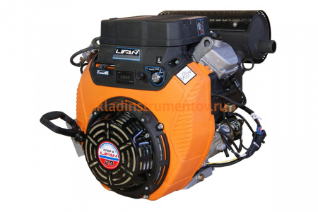 Двигатель бензиновый 29 л.с., горизонтальный вал 25 мм Lifan 2V80F-2A