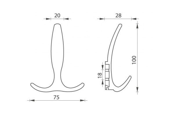 Мебельный крючок JET 543 хром CH543Z.000CP99