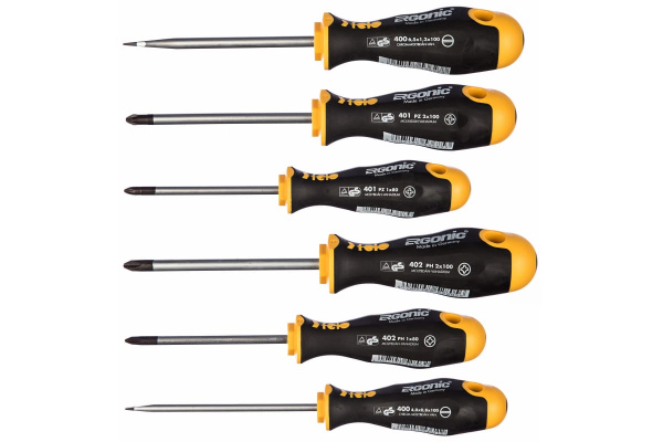 Набор отверток 6 шт. в кейсе Felo Ergonic 40010636