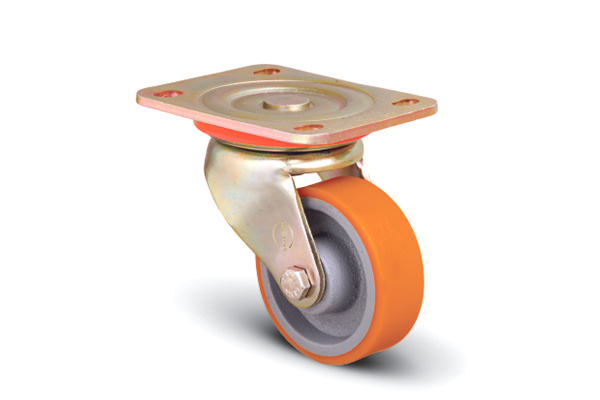 Колесо полиуретановое поворотное 200 мм MFK-TORG ED01-VBP-200