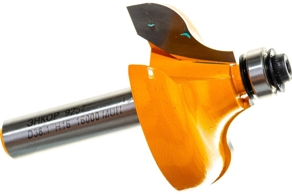 Фреза кромочная калевочная (38.1х16 мм; R 6.3 мм; хвостовик 8 мм) по дереву Энкор 9257