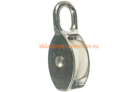 Одинарный блок ЗУБР, 9x40мм, 1 шт, нейлоновый шкив, 304586-40