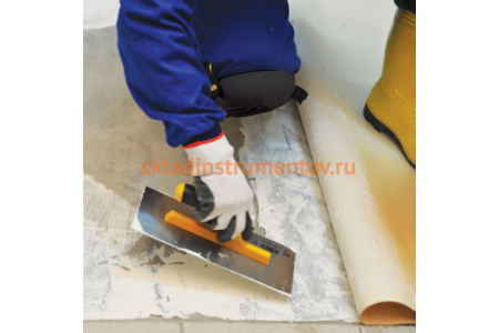 Зубчатая гладилка DEKOR HASSAN 115х295мм, треугольные зубы 2х3,6мм пластиковая ручка 131