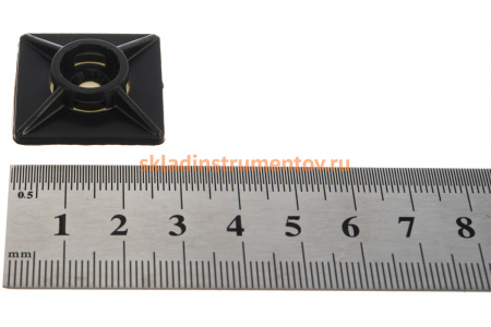 Площадка нейлоновая самоклеящаяся 5 шт. (27x27 мм) для хомутов Зубр 4-309176-27-27