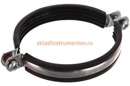 Трубный хомут с гайкой ЗУБР 4", 5штук, оцинкованный 37850-107-116