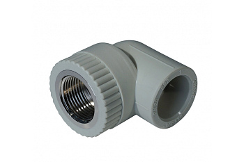 Комбинированный уголок Энкор PPRC ф 25ммх 3/4 ВР /25/100/ серый 44173