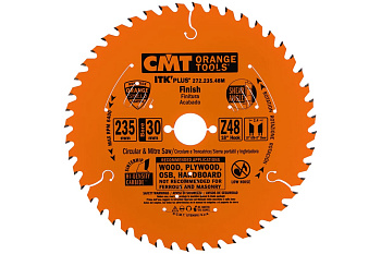 Диск пильный по дереву (235х30/25х2,4/1,6 мм; Z48) CMT 272.235.48M