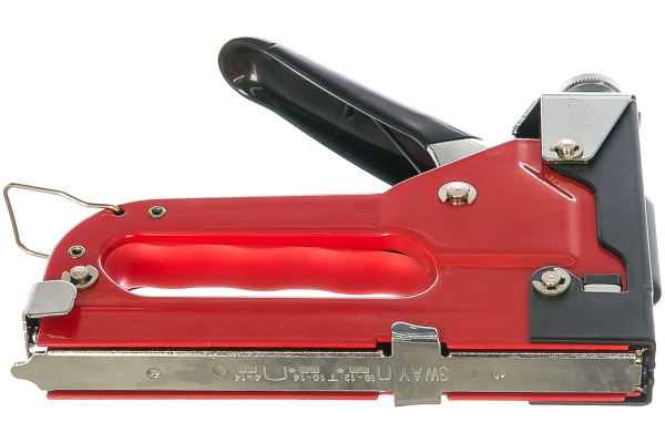 Степлер для широких скоб 3-в-1 ("тип 140" 4-14 мм, "тип 28" 10-12 мм, "тип 300" 10-14 мм, металлический корпус) КУРС 32099