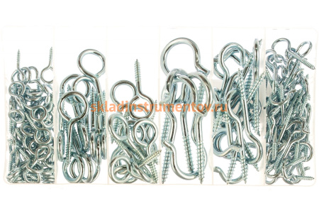 Набор крюков-саморезов СИБРТЕХ 151 предмет 47611