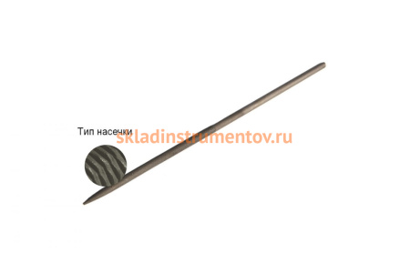 Надфиль WOLFSTAR круглый 160х4мм №0 У12 fn00020