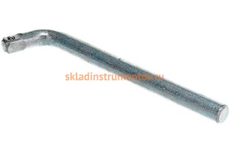 Ключ с присоединительным квадартом НИЗ изогнутый, 200 мм, на подвесе 21516025