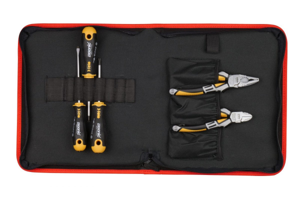 Набор отверток Felo Ergonic SL, PH, PZ с бокорезами и пассатижами, в сумке 40090504