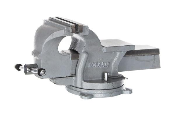 Стальные поворотные слесарные тиски КОБАЛЬТ 248-986