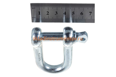 Такелажная скоба ЗУБР, 12мм, 1 шт, тип прямой, оцинкованная, 304516-12 Такелажная скоба ЗУБР, 12мм, 1 шт, тип прямой, оцинкованная, 304516-12