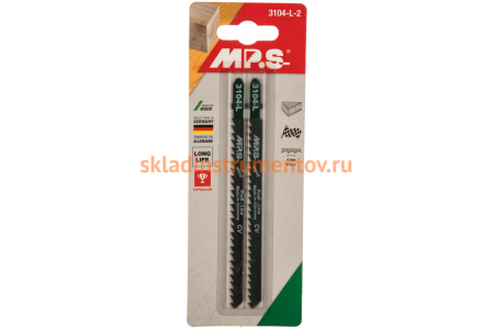 Пилки T344D (132х110х4.0 мм; 2 шт.) по древесине и ДСП до 100 мм MPS 3104-L-2