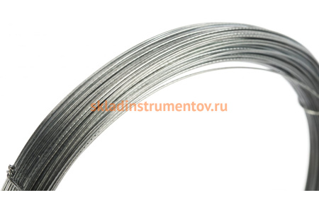 Стальная проволока СИБРТЕХ 50 м, оцинкованная, термообработанная 0,8 мм 84905
