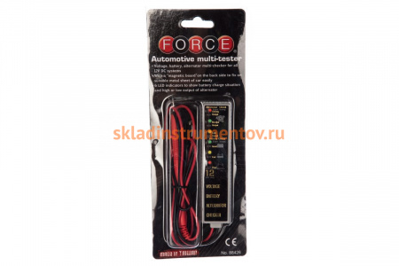 Анализатор работы АКБ FORCE 12В 88426