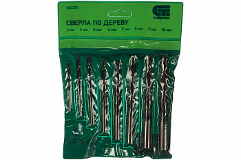 Набор сверл по дереву (3-10 мм; 8 шт.) СИБРТЕХ 702225