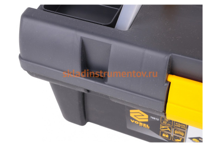Пластмассовый ящик для инструмента 16 с ячейками VOREL 415х226х200мм 78812