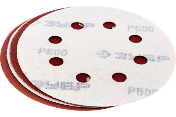 Круг шлифовальный универсальный 5 шт. (115 мм; Р600) "МАСТЕР" Зубр 35560-115-600