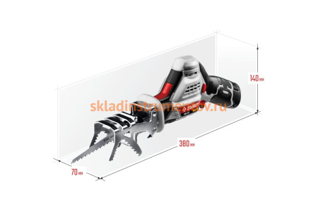 Сабельная пила ЗУБР 12В СПЛ-121