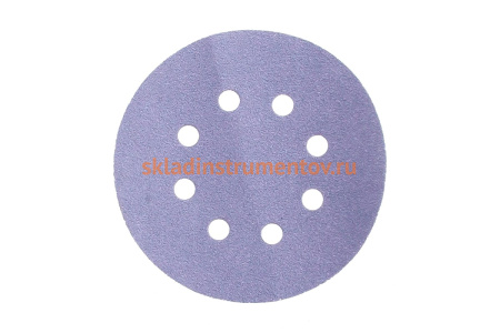 Круг шлифовальный Q.SILVER (100 шт; 125 мм; 8 отв; P80) MIRKA 3661609980