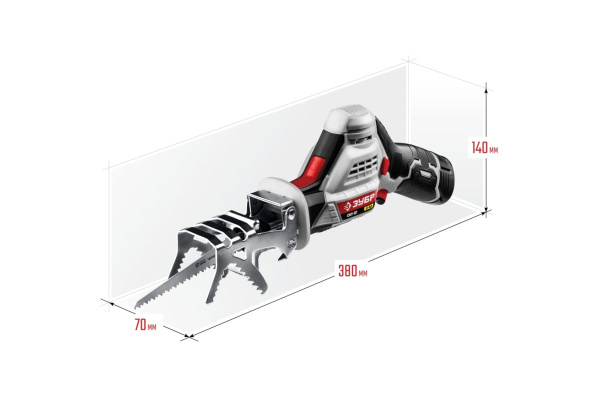 Сабельная пила ЗУБР 12В СПЛ-121