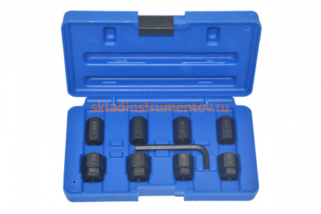Набор для монтажа/демонтажа шпилек 6,8,10мм 9 предметов AV Steel AV-921095