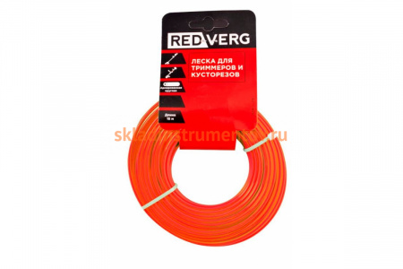 Леска для триммера 2,4 мм, 15 м, круглая,  армированная REDVERG 6615765