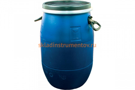 Бочка с крышкой на обруч ТАРА 65л, синяя 00232