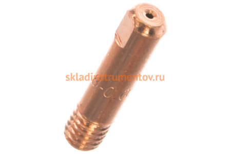 Наконечник токопроводящий (E-Cu; М6х25; 0.8 мм) для горелок MIG/MAG Сварог ICU0003-08