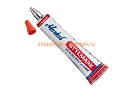 Маркер краска в металлической тубе Markal Stylmark, 3,0 мм, оранжевый 96656