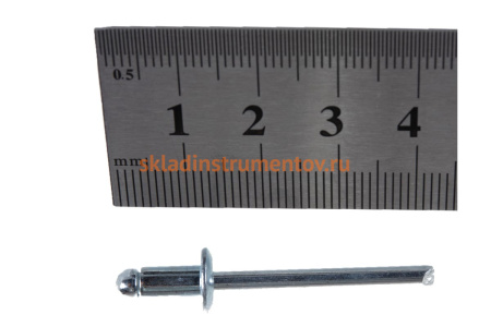 Заклепка вытяжная открытая сталь/сталь St/St (50 шт; 4.8x8 мм; Борт: Стандарт) MESSER 114014808-50