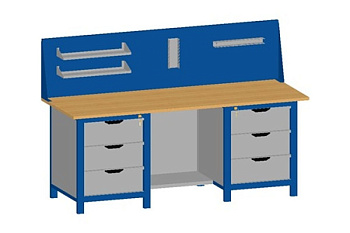 Верстак Верстакофф PROFFI-M 3Д ДПС1Д Э3 102167