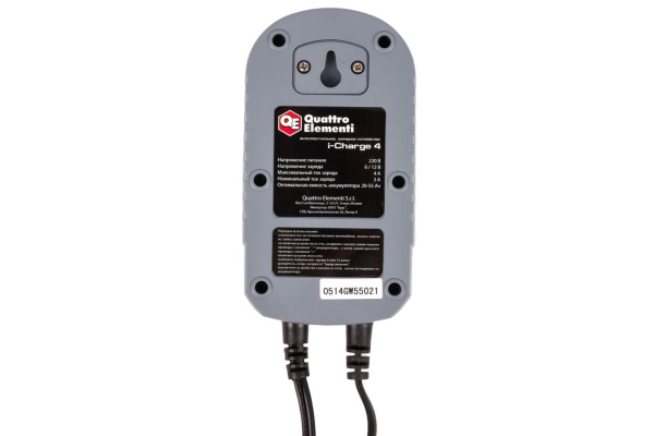 Зарядное устройство QUATTRO ELEMENTI i-Charge 4 полный автомат 771-688