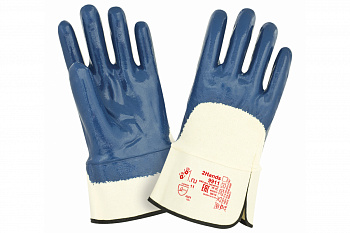 Перчатки 2Hands джерси/покрытие нитрилом 3/4, манжет крага 9911-10 L