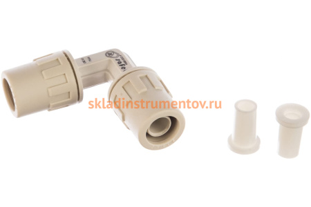 Соединитель угловой "ШиреФит" (16 мм; 90°) для трубопровода Зубр 51492-16