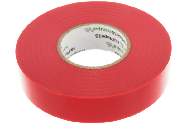 Изолента ПВХ HAUPA 19 мм x 33 м, цвет красный 263892