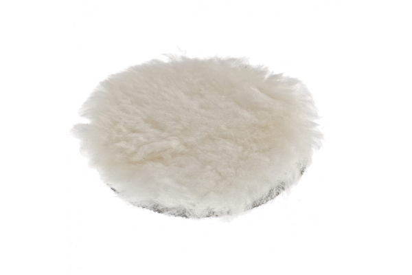 Насадка полировальная под липучку (125 мм, натуральная шерсть) MATRIX 75952