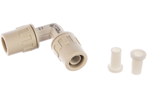 Соединитель угловой "ШиреФит" (16 мм; 90°) для трубопровода Зубр 51492-16