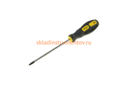 Отвертка ЭВРИКА TORX T25х125мм 5мм магнитная с противоскользящей ручкой ER-7DT-04