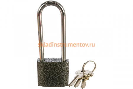Навесной замок STAYER STANDARD удлиненная закаленная дужка, 38мм 37160-38-1