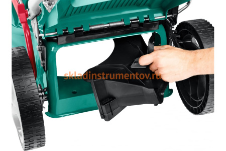 Бензиновая газонокосилка ЗУБР 460 мм, 4.5 л.с. ГБ-460