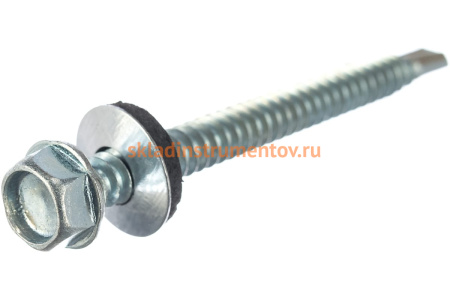 Саморезы Зубр для крепления кровельных материалов к металлическим конструкциям, оцинкованные, 6,3x70 мм, 600шт 4-300310-63-070