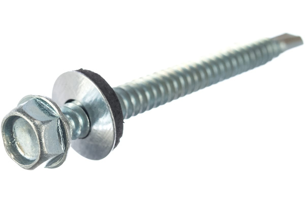 Саморезы Зубр для крепления кровельных материалов к металлическим конструкциям, оцинкованные, 6,3x70 мм, 600шт 4-300310-63-070