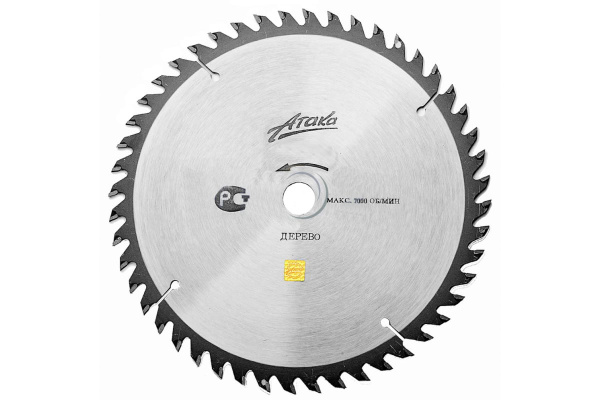 Диск пильный (350 мм; 40T; 50 мм) по дереву профи АТАКА 8079440