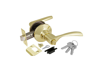 Ручка защелка AJAX 6010 PB-E кл./фик. золото 39515